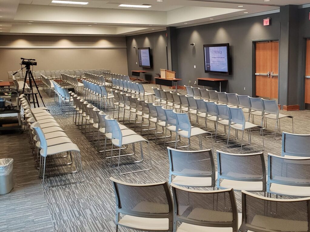 Dennis A. Wicker Civic Center Meeting Room with Chairs in Rows